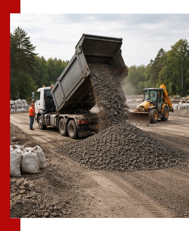 Доставка дробленого асфальта в Канске для дорожных работ