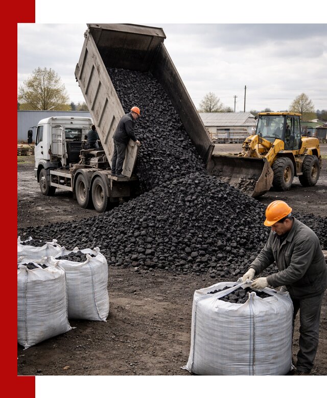 Доставка каменного угля в Канске оптом и в розницу