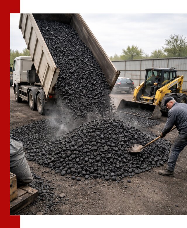 Доставка угля орех в Канске оптом и в розницу