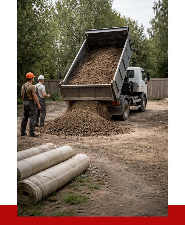 Доставка сыпучих материалов самосвалом в [cvi] от 4590 р. | ПРОНЕРУДКнс