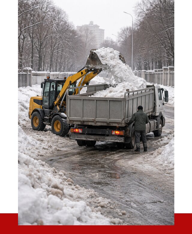 Вывоз снега с погрузкой в Канске от 3825 р. ПРОНЕРУДКнс