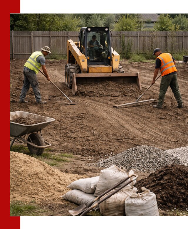Выравнивание участка под строительство и благоустройство в Канске