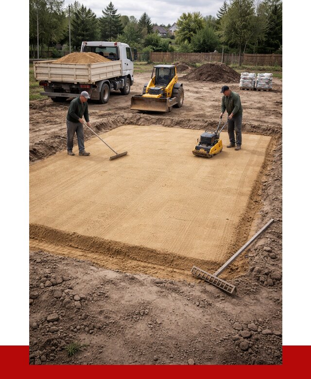 Устройство песчаной подушки в Канске от 4918 р. ПРОНЕРУДКнс