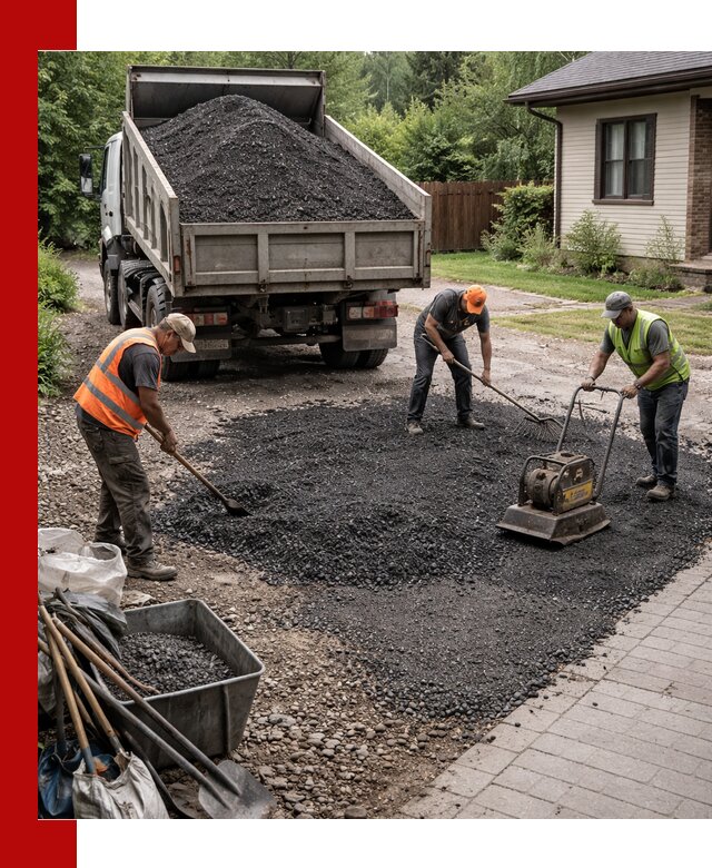 Асфальтовая крошка для двора с доставкой в Канске